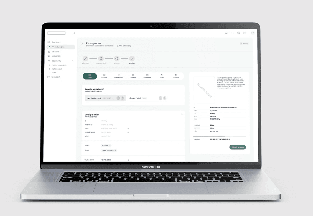 Backend nakladatelství Albatros media